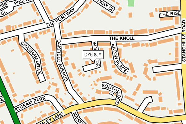 DY6 8JY map - OS OpenMap – Local (Ordnance Survey)