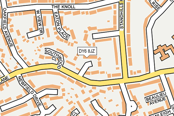 DY6 8JZ map - OS OpenMap – Local (Ordnance Survey)