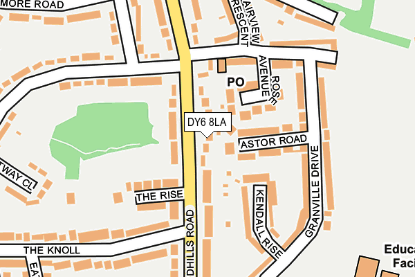 DY6 8LA map - OS OpenMap – Local (Ordnance Survey)