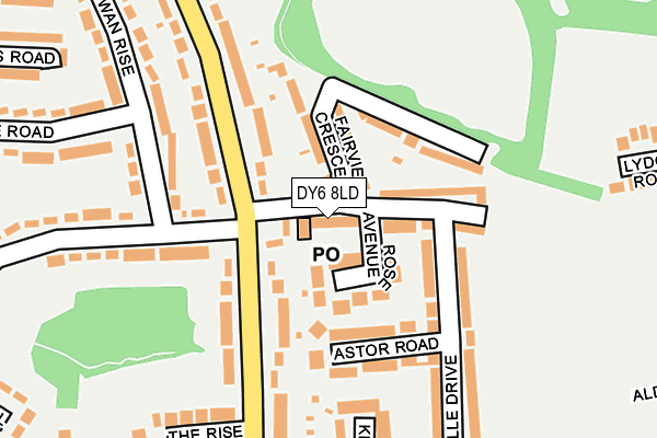DY6 8LD map - OS OpenMap – Local (Ordnance Survey)