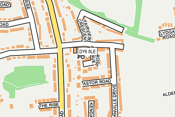 DY6 8LE map - OS OpenMap – Local (Ordnance Survey)