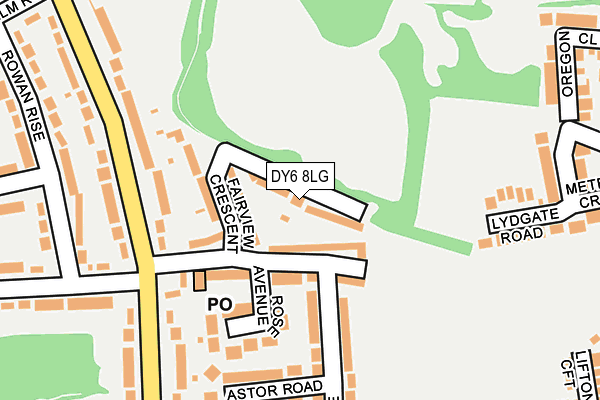 DY6 8LG map - OS OpenMap – Local (Ordnance Survey)