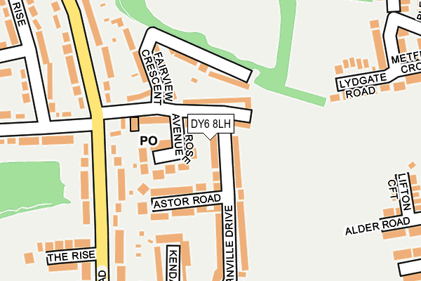 DY6 8LH map - OS OpenMap – Local (Ordnance Survey)