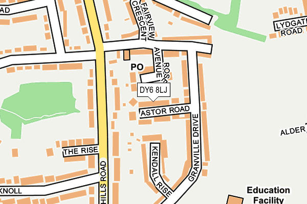 DY6 8LJ map - OS OpenMap – Local (Ordnance Survey)