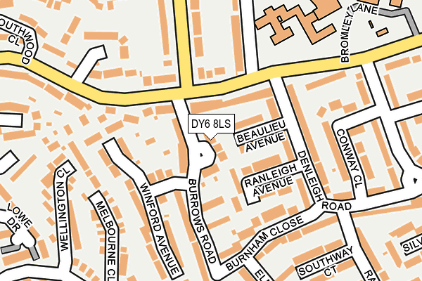 DY6 8LS map - OS OpenMap – Local (Ordnance Survey)