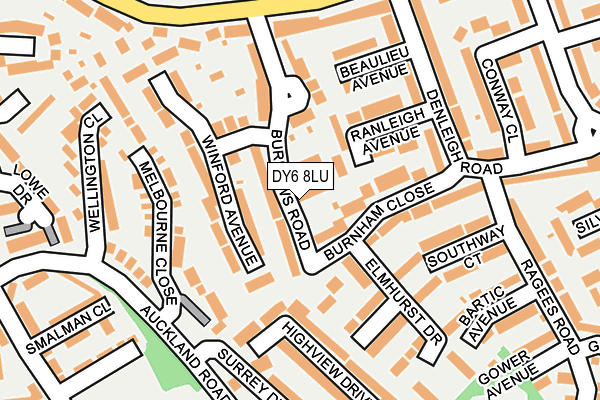 DY6 8LU map - OS OpenMap – Local (Ordnance Survey)