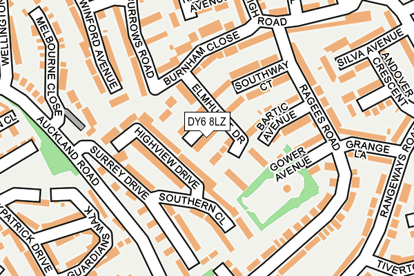 DY6 8LZ map - OS OpenMap – Local (Ordnance Survey)