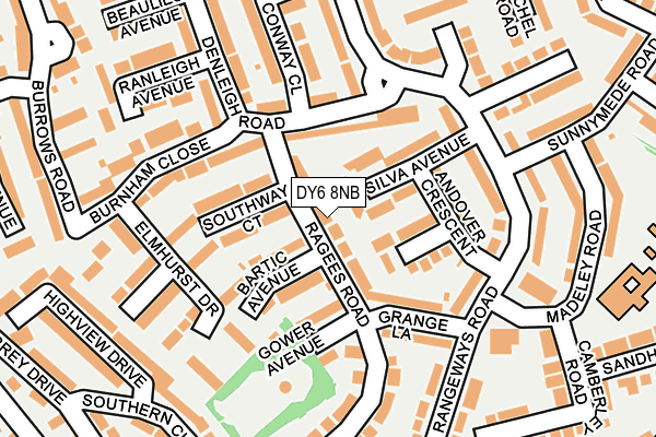 DY6 8NB map - OS OpenMap – Local (Ordnance Survey)