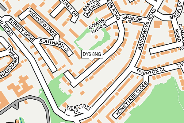 DY6 8NG map - OS OpenMap – Local (Ordnance Survey)