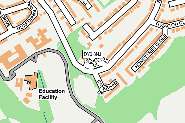 DY6 8NJ map - OS OpenMap – Local (Ordnance Survey)