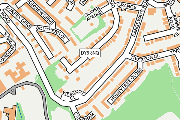 DY6 8NQ map - OS OpenMap – Local (Ordnance Survey)