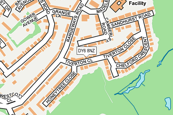 DY6 8NZ map - OS OpenMap – Local (Ordnance Survey)