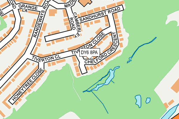 DY6 8PA map - OS OpenMap – Local (Ordnance Survey)