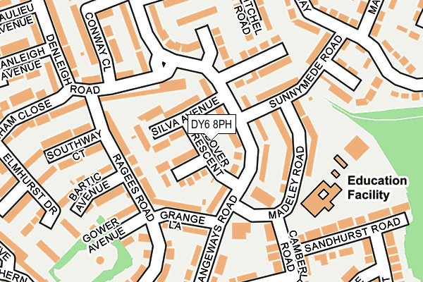 DY6 8PH map - OS OpenMap – Local (Ordnance Survey)