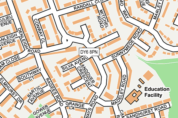 DY6 8PN map - OS OpenMap – Local (Ordnance Survey)