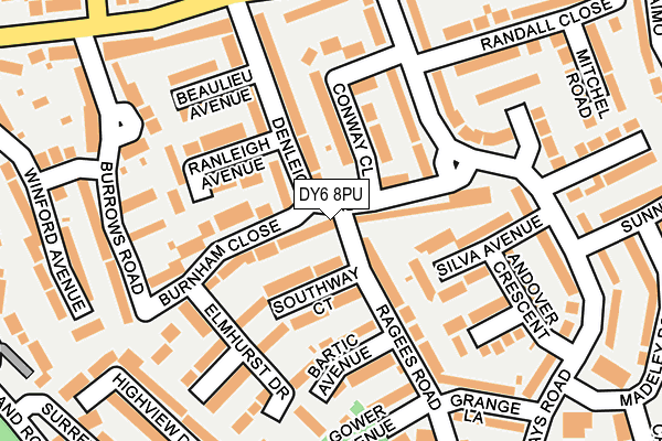 DY6 8PU map - OS OpenMap – Local (Ordnance Survey)
