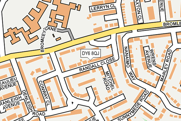DY6 8QJ map - OS OpenMap – Local (Ordnance Survey)