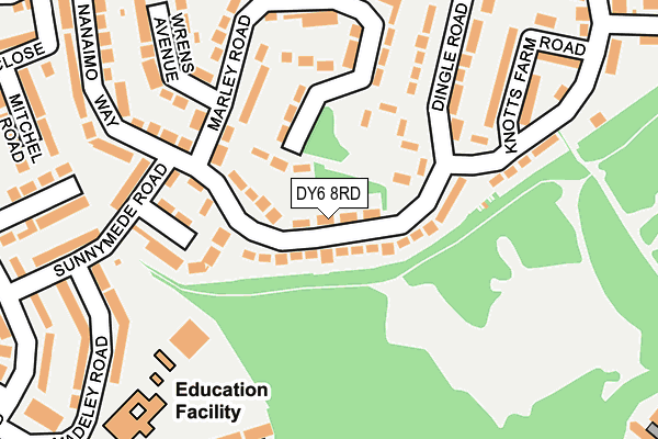 DY6 8RD map - OS OpenMap – Local (Ordnance Survey)