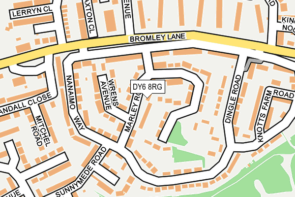 DY6 8RG map - OS OpenMap – Local (Ordnance Survey)