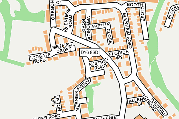 DY6 8SD map - OS OpenMap – Local (Ordnance Survey)