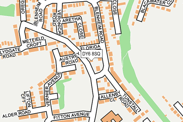 DY6 8SQ map - OS OpenMap – Local (Ordnance Survey)