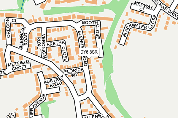 DY6 8SR map - OS OpenMap – Local (Ordnance Survey)