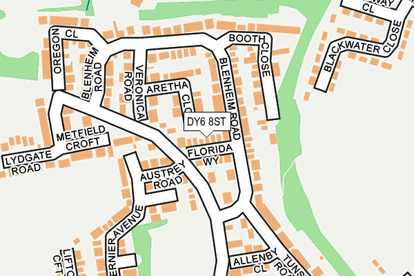 DY6 8ST map - OS OpenMap – Local (Ordnance Survey)