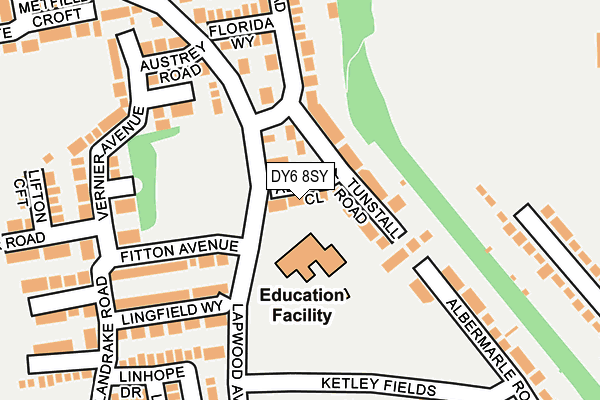 DY6 8SY map - OS OpenMap – Local (Ordnance Survey)