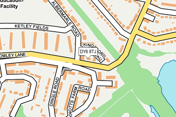 DY6 8TJ map - OS OpenMap – Local (Ordnance Survey)