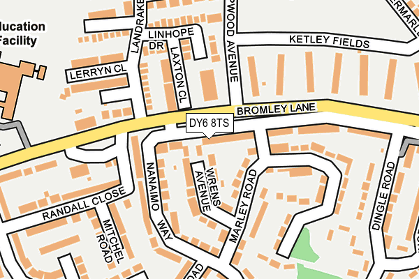 DY6 8TS map - OS OpenMap – Local (Ordnance Survey)
