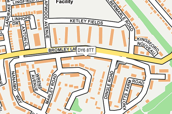 DY6 8TT map - OS OpenMap – Local (Ordnance Survey)