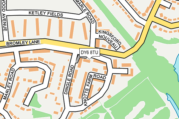 DY6 8TU map - OS OpenMap – Local (Ordnance Survey)