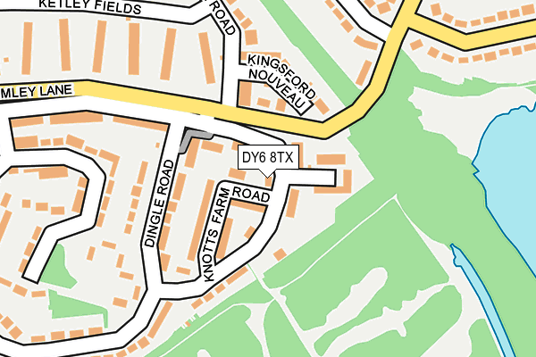 DY6 8TX map - OS OpenMap – Local (Ordnance Survey)