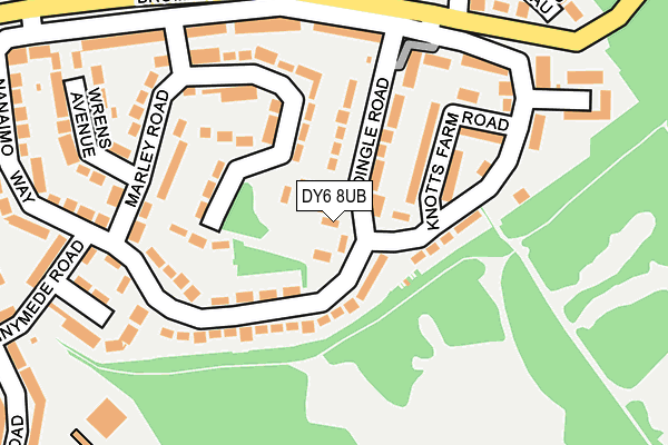 DY6 8UB map - OS OpenMap – Local (Ordnance Survey)