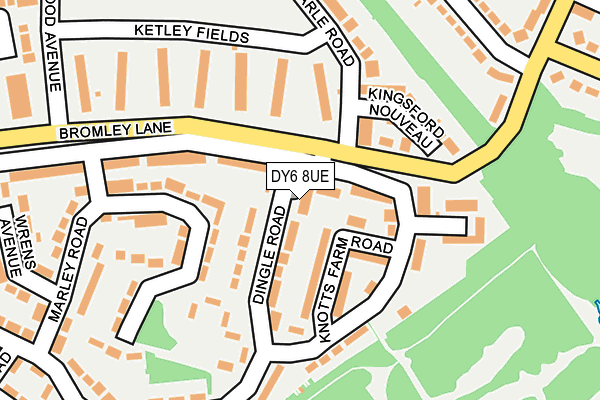DY6 8UE map - OS OpenMap – Local (Ordnance Survey)