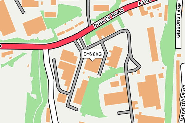 DY6 8XG map - OS OpenMap – Local (Ordnance Survey)