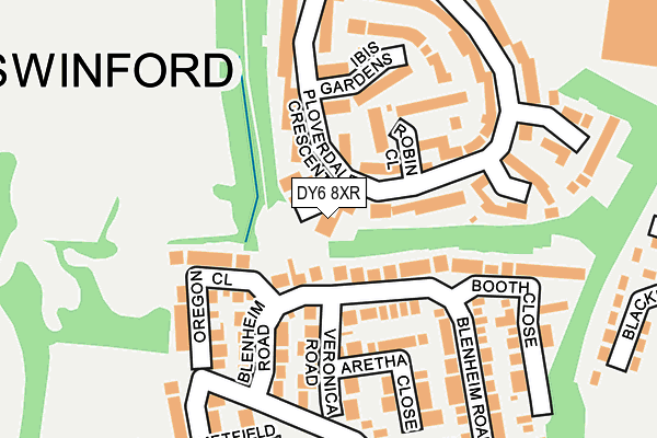 DY6 8XR map - OS OpenMap – Local (Ordnance Survey)