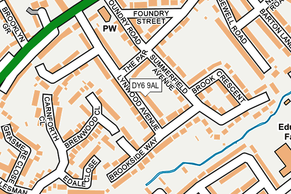 DY6 9AL map - OS OpenMap – Local (Ordnance Survey)
