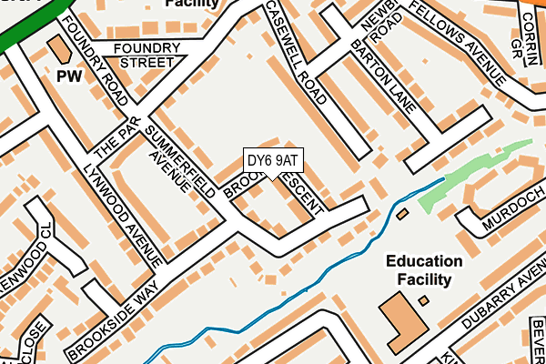 DY6 9AT map - OS OpenMap – Local (Ordnance Survey)
