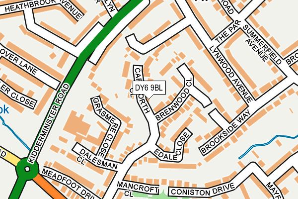 DY6 9BL map - OS OpenMap – Local (Ordnance Survey)