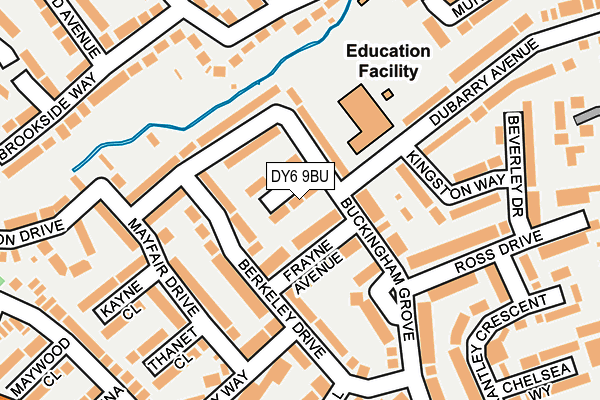 DY6 9BU map - OS OpenMap – Local (Ordnance Survey)