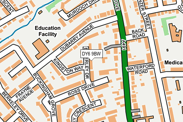 DY6 9BW map - OS OpenMap – Local (Ordnance Survey)