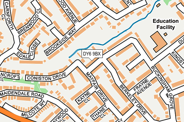 DY6 9BX map - OS OpenMap – Local (Ordnance Survey)