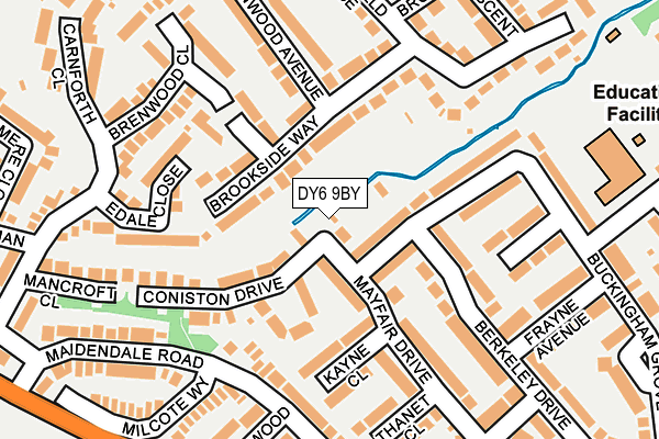 DY6 9BY map - OS OpenMap – Local (Ordnance Survey)