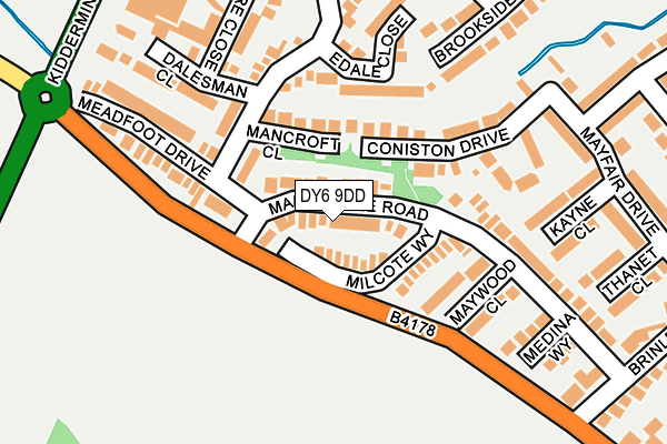 DY6 9DD map - OS OpenMap – Local (Ordnance Survey)