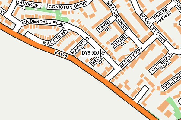 DY6 9DJ map - OS OpenMap – Local (Ordnance Survey)