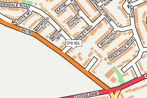 DY6 9DL map - OS OpenMap – Local (Ordnance Survey)