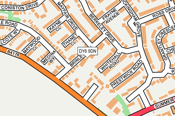 DY6 9DN map - OS OpenMap – Local (Ordnance Survey)