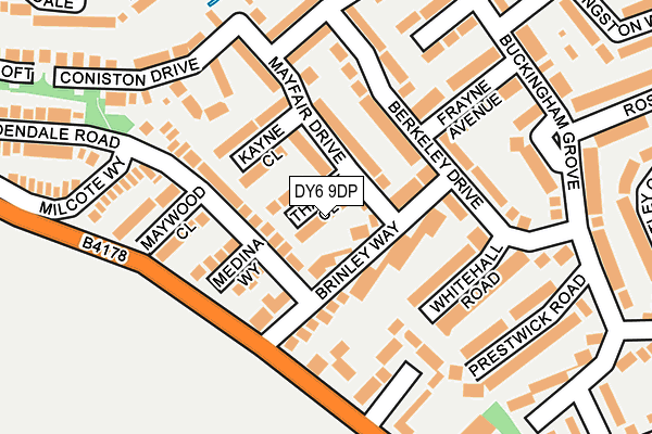 DY6 9DP map - OS OpenMap – Local (Ordnance Survey)