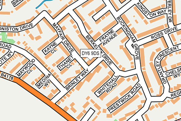 DY6 9DS map - OS OpenMap – Local (Ordnance Survey)